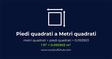 Convertire Piedi quadrati a Metri quadrati (ft² → m²)